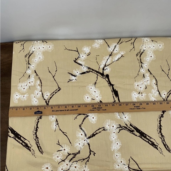Vintage 1979 Pacific Fabric Printers Designs By Shoji Belge Asian Tree Branches - Picture 11 of 11